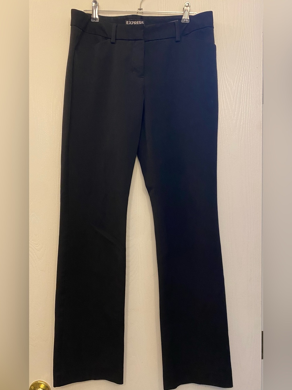 Express Women's Black Dress Pants - Editor Barely Boot